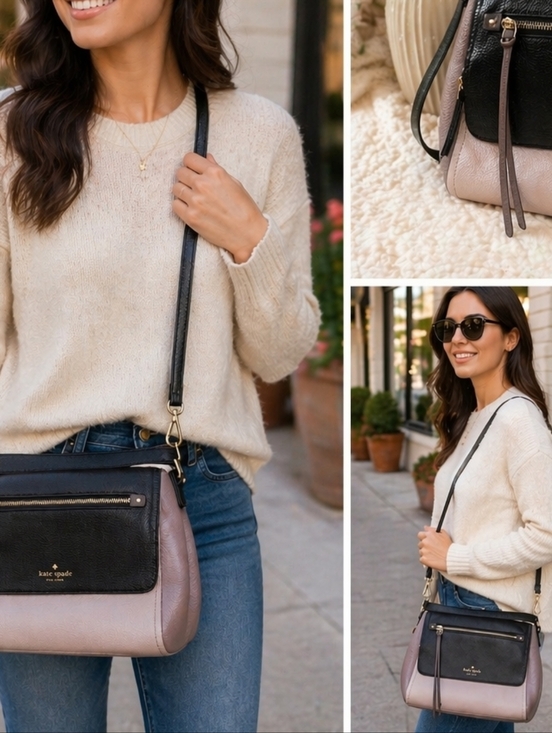 kate spade Handbags - kate spade Black and Light Pink Crossbody Bag